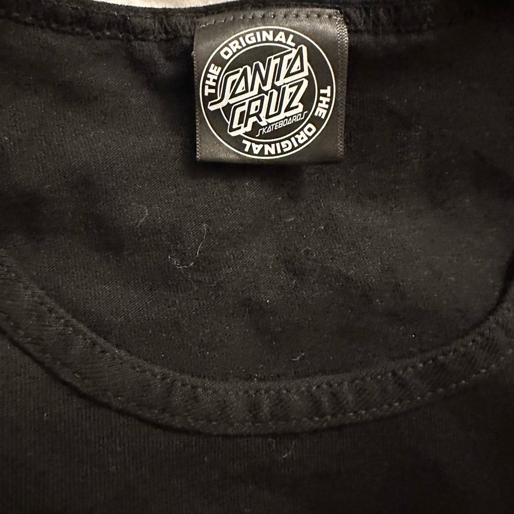 Santa Cruz Skateboards Black Muscle Tee with Logo - Picture 3 of 6